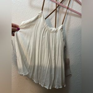 White flowy tank top